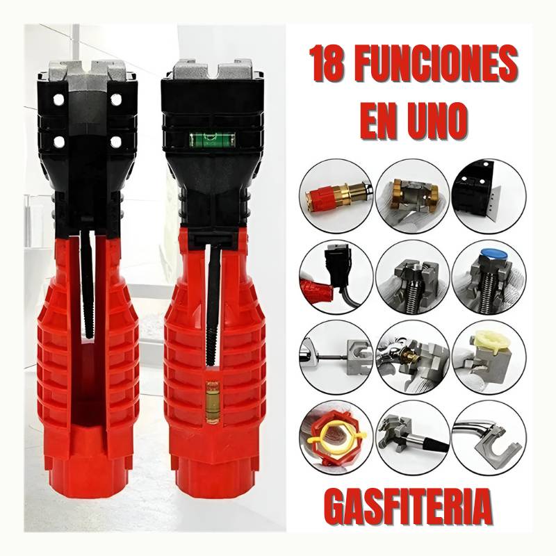 LLAVE MULTIFUNCIONAL PARA GASFITERIA 18E PREMIUM (ENVÍO GRATIS)